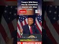 Trump’s Wild Story: How He Threatened Macron with Wine Tariffs! #news
