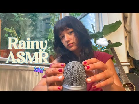 ASMR Whispering & Rambling with RAIN SOUNDS 🌧️🌲
