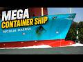 Incredible Close-Up of a Mega Container Ship in Can Gio