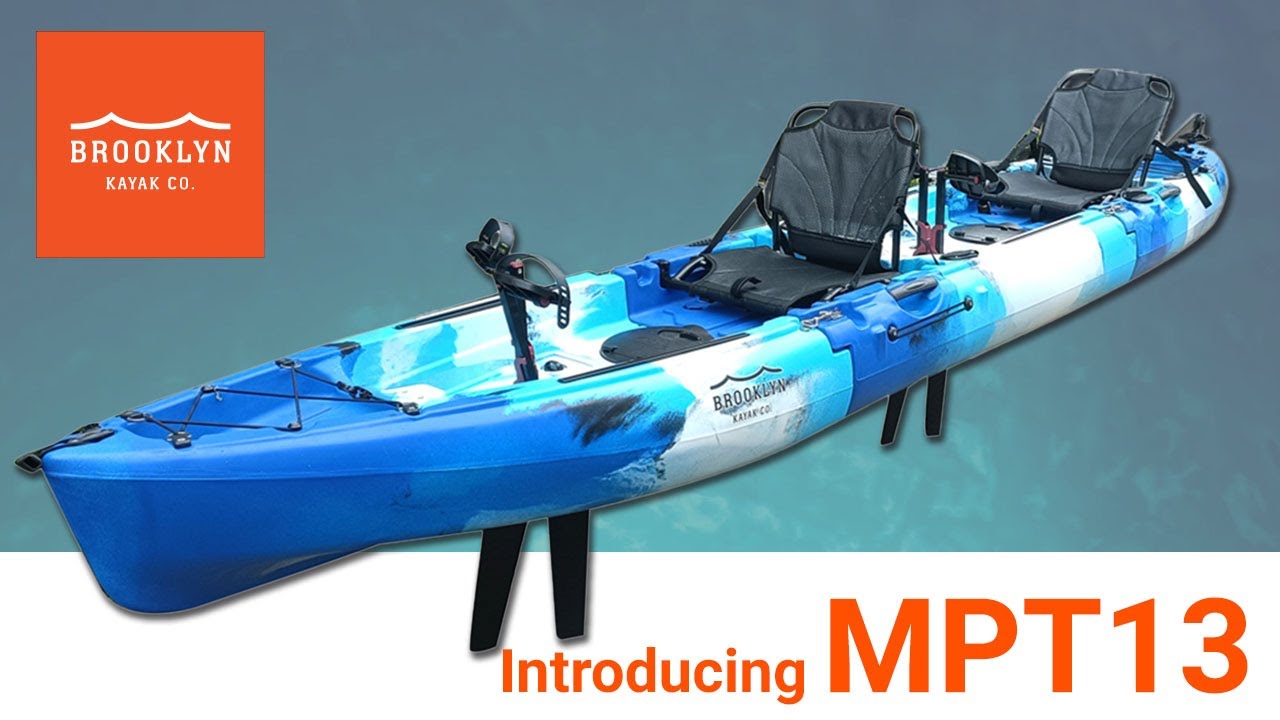 Brooklyn Kayak Company, BKC MPT12 3-Piece Modular Pedal Tandem Kayak [Kayak  Angler Buyer's Guide]