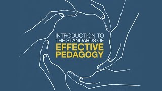 Introduction to the Standards of Effective Pedagogy: Week 3