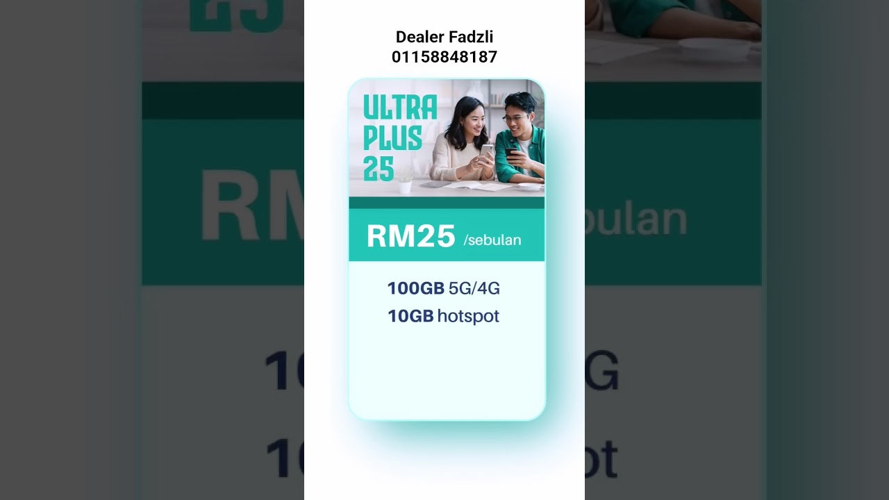 Simkad Beone Prepaid Plus25 100GB data full speed 10GB hotspot 