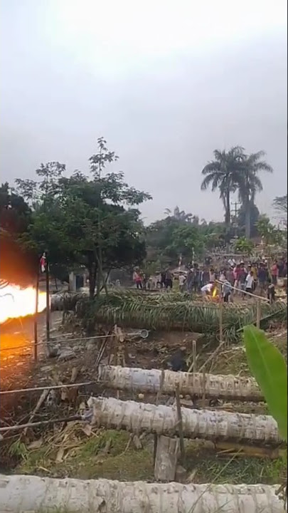 Pesta rakyat tradisi idul Fitri || Meriam karbit Jonggol #jonggol #shorts