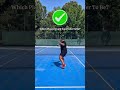How To Move vs How Not To Move at the Net in 🎾