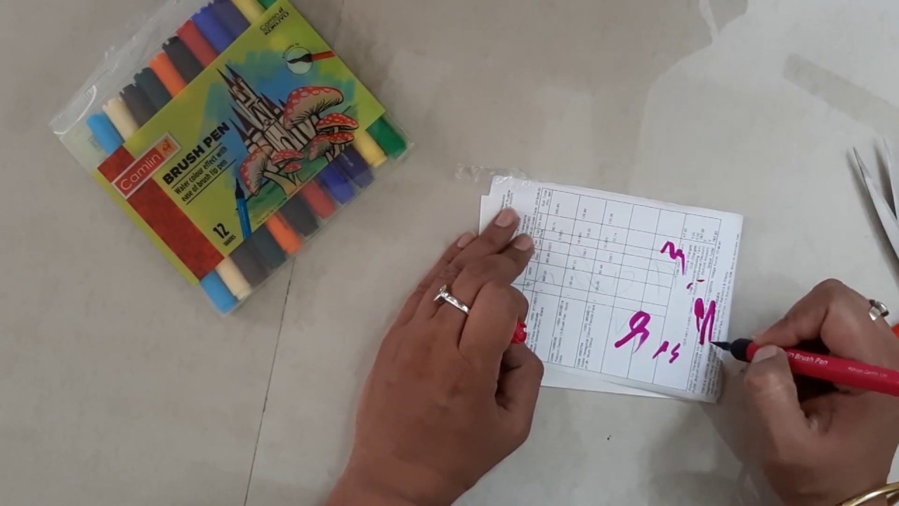 Camlin Brush Pen & Doms Color Pencil Unboxing YouTube