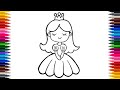 How to draw a Cute Princess drawing for kids|| Beautiful princess drawing easy step by step||