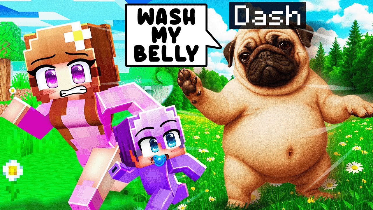 Играю за PIBBLE, чтобы потроллить друзей в Minecraft…