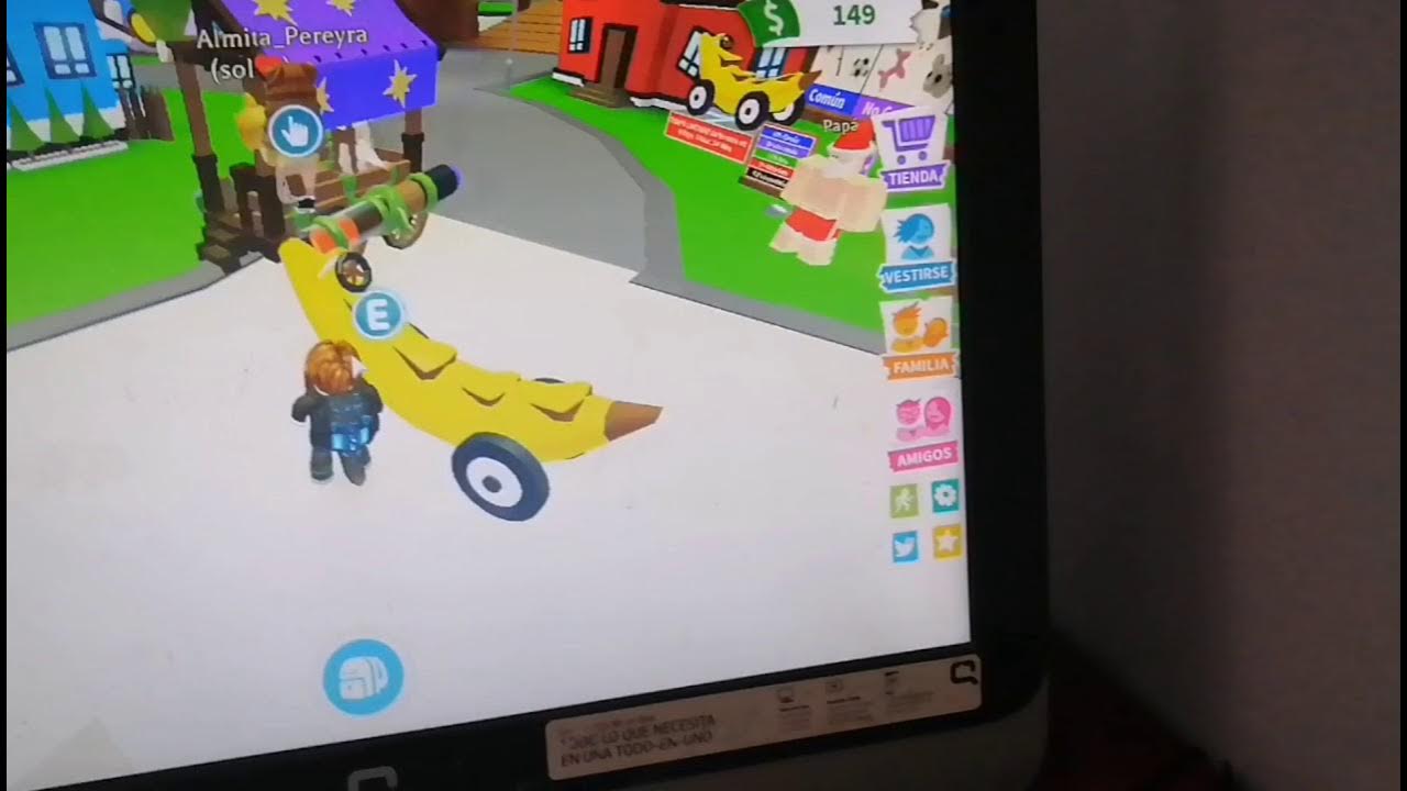 Coche banana adopt me YouTube