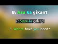 Learning Cebuano Bisaya Sentences with Tagalog English Translation Video