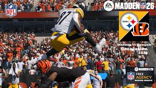 Madden 26 Michael Pittman Steelers vs Cincinnati Bengals Updated Roster Simulation 2026 Game Play