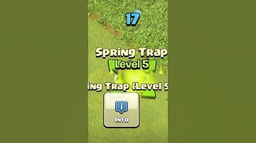 Upgrade SPRiNg TRap 1 to 5 lvl || Clash Of Clans || #clashofclans #trap   #upgrade #springtrap