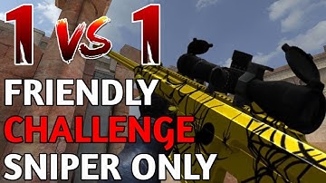 1v1 challenge with my friend sniper only | Forward Assault