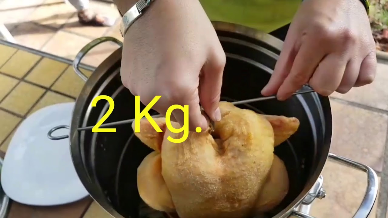 Pollo de corral en olla ferroviaria aislada putxera+modulo horno 162