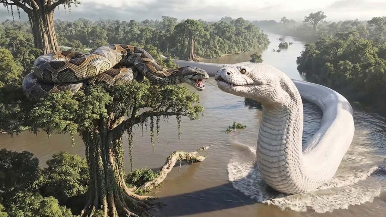 Spinosaurus vs Titanoboa – The Deadliest Battle in Ancient History.