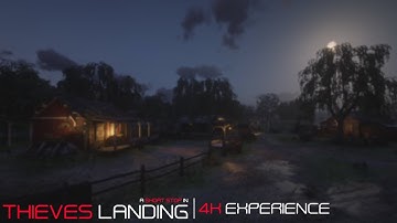 Red Dead 2 Ambience (A Short Stop in Thieves Landing) 4K Experience