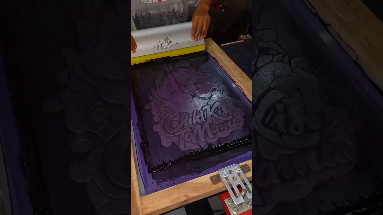 Proses sablon manual 