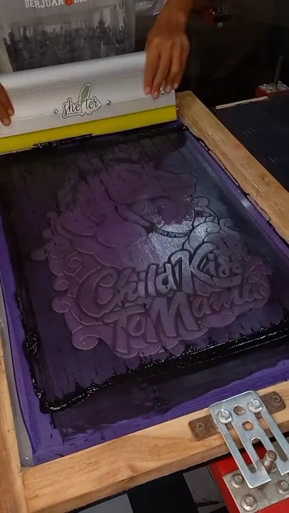 Proses sablon manual #shorts #sablon #sablonmanual #screenprinting #sablonkaos