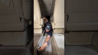 Details How to properly clean the inside of a $10M Private Jet 🛩️ #aircraftdetailing #aviation #detailing Update