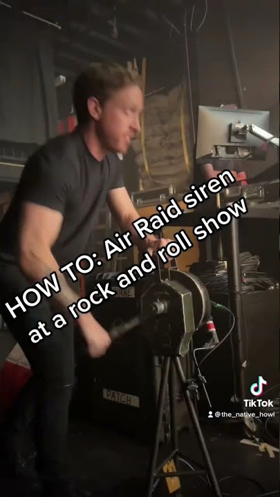 HOW TO: Air raid siren at a rock and roll show #howto #siren #rockandroll #airbourne @Airbournerock