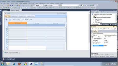RadScheduler Reminder Getting Started