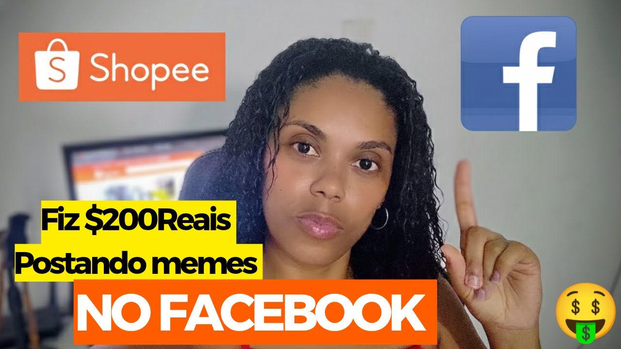 AFILIADO SHOPEE:COMO EU FIZ R$200,00 DE COMISSÃO POSTANDO MEMES NO FACEBOOK . 