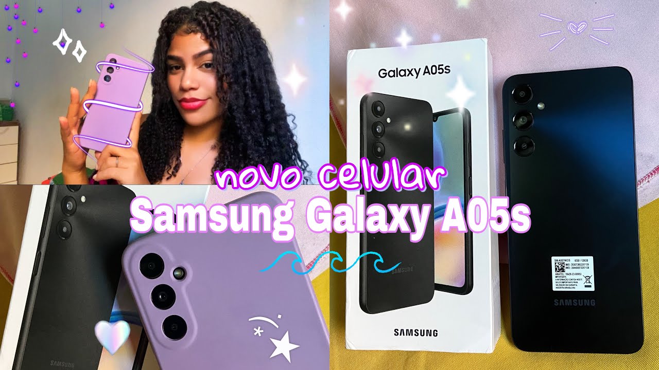 Comprei um novo “CELULAR”📱💜🌟 Samsung Galaxy A05s