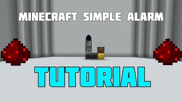 Minecraft 1.16 Simple Alarm System Tutorial