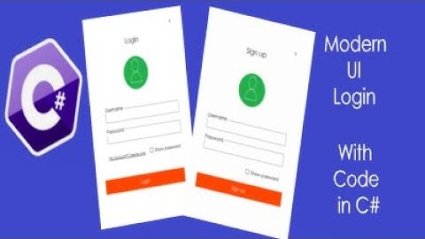 How to make a login form in C#
