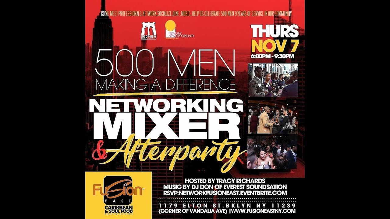 500 Men Making a Difference Network Mixer & After Party