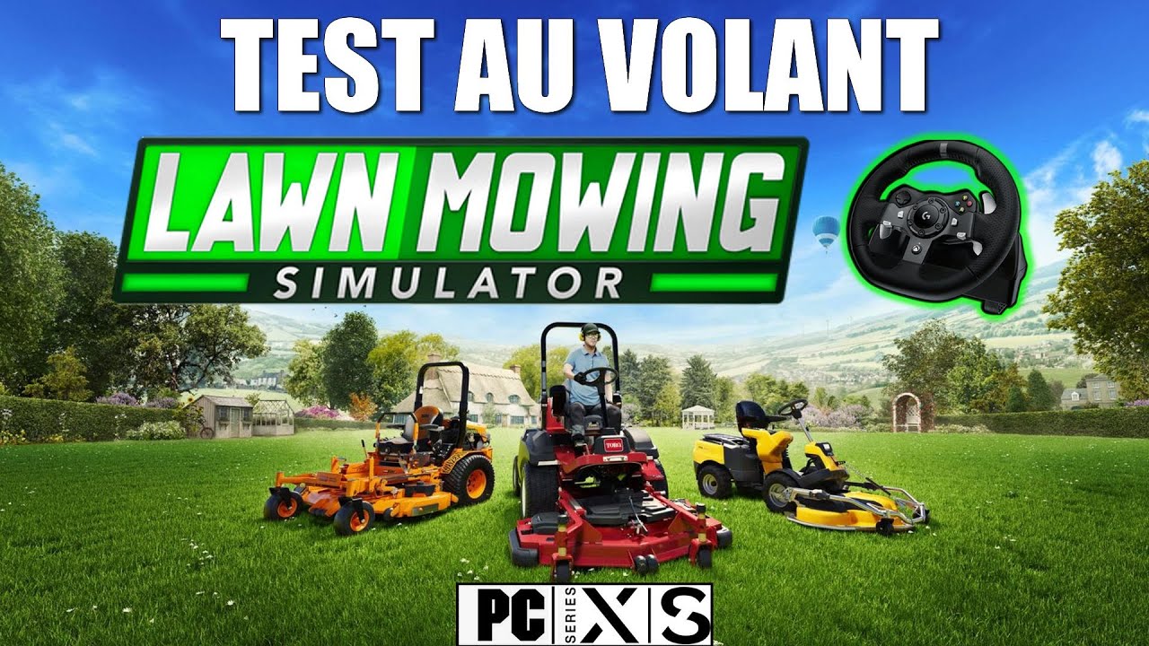 Lawn Mowing Simulator, le test du simulateur de tondeuse à gazon