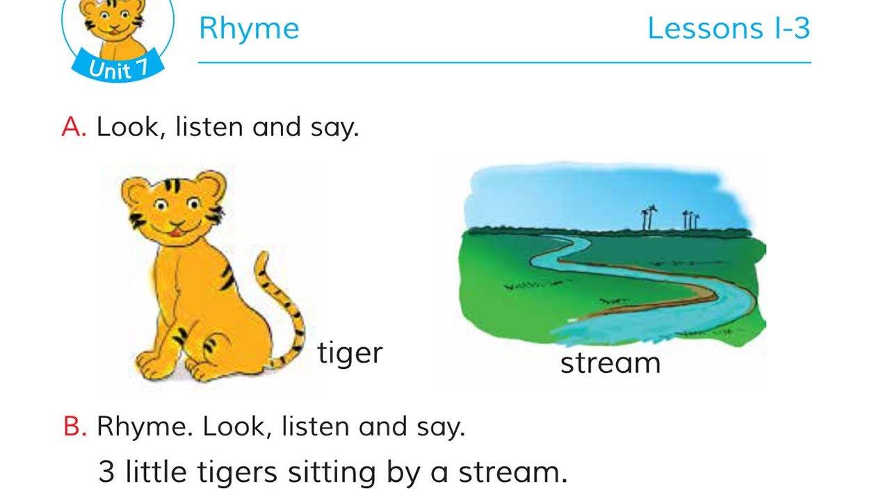 Class 1 English | Unit 7 | Rhyme - YouTube