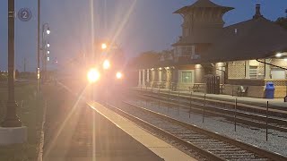 Metra F40PHM-3 #203 Leading a SWS evening Train at Orland Park 143rd