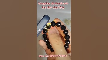 Vòng đá thạch anh tóc đen size 10 ly #phongthuyminhlong #mỹnghệminhlong