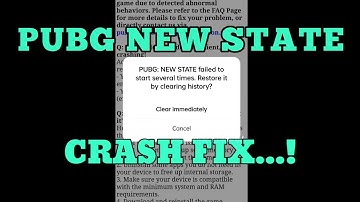 PUBG NEW STATE CRASH PROBLEM | NOT OPENING ANDROID FIX | SUPER CREW