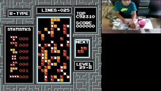 NES Tetris - First Ever 29-8 Clear by Alex T