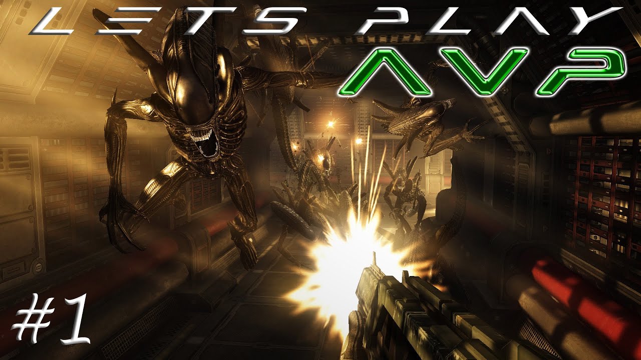 Let's Play AVP: Aliens Vs Predator - #1: Bug Hunt - YouTube
