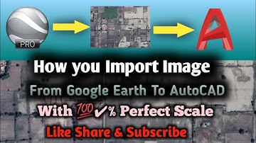 How to import google earth image into AutoCAD |with perfect| scale |AutoCAD for civil engineers