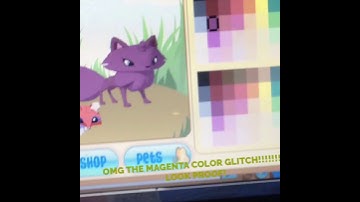 Omg I did the magenta color glitch!!!!!!!!