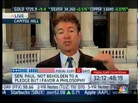 Rand Paul: 'People Up Here Are Not to Be Trusted With Money' - CNBC 11/29/2012