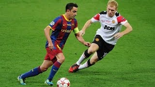 Xavi Hernandez'den Derslik Paslar. Harika oyun görüşü, futbol eğitim