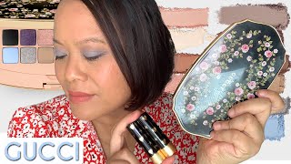 GUCCI Haul | Beauté Des Yeux Floral eyeshadow palette and Holiday Lipsticks | TRY ON and REVIEW screenshot 5