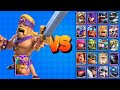 SUPER BARBAROS vs TODAS LAS CARTAS TERRESTRES | Clash Royale