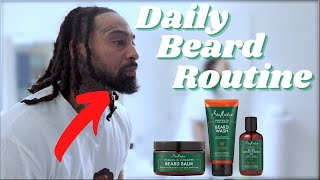 MY DAILY BEARD ROUTINE WITH SheaMoisture ULTIMATE BEARD KIT !