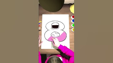 Master Drawing number lore "8" with This Easy Pencil Tutorial for Kids And Coloring
