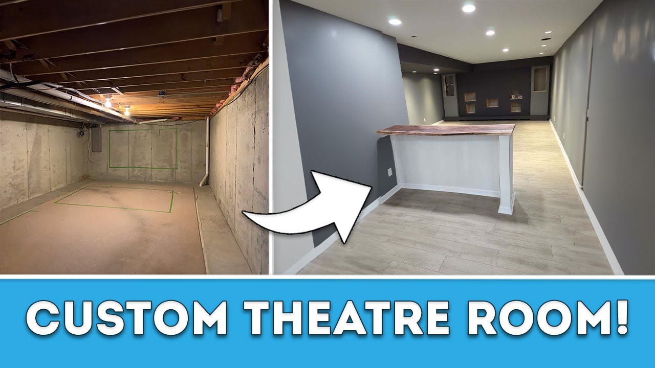 Custom Theatre Room - Timelapse (2024) - YouTube