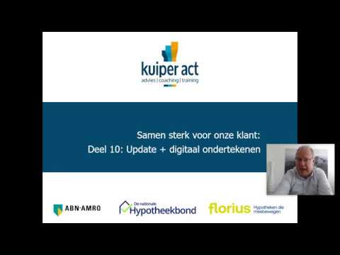 Webinar  10 - Update belastingzaken en digitaal ondertekenen - Presentator Rene Kuiper van kuiperact