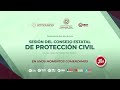 🔴⛈#Envivo: Sesión del Consejo Estatal de Protección Civil sobre el desarrollo del #HuracánKay.