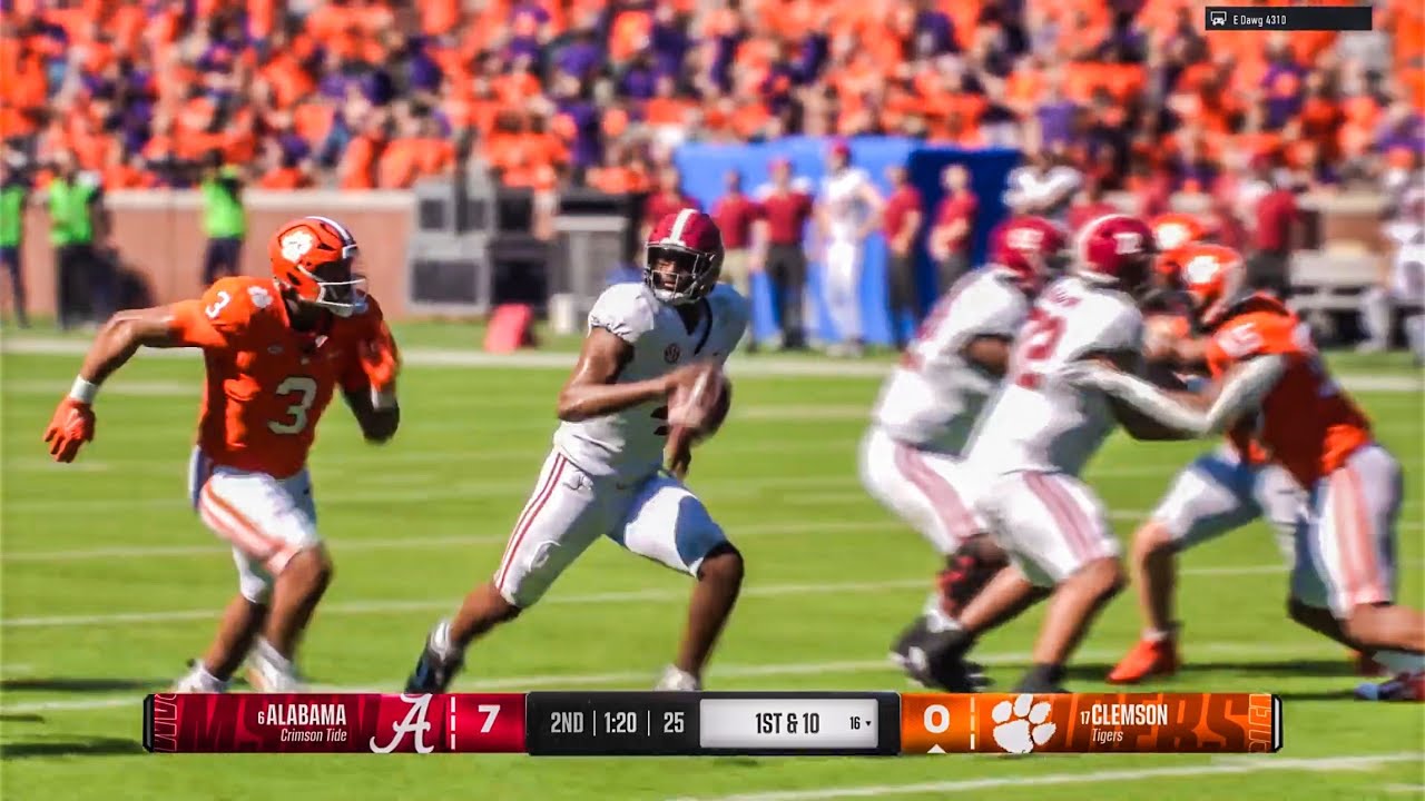 College Football 25 Online! Alabama vs Clemson PS5 Gameplay