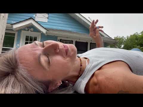 Mommymel77 Lying Down Taking A Break Smoking a Cigarette