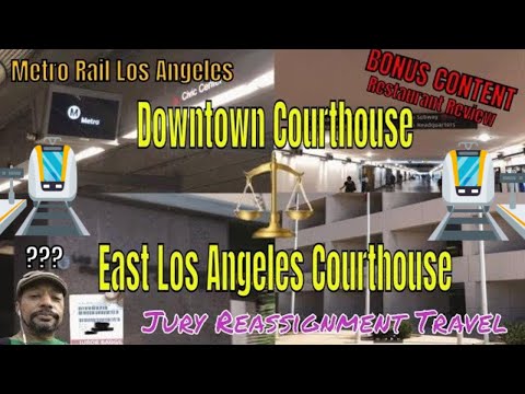 Metro Rail Los Angeles Courthouse - Downtown to East LA Court House